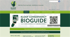 Desktop Screenshot of kloofconservancy.org.za